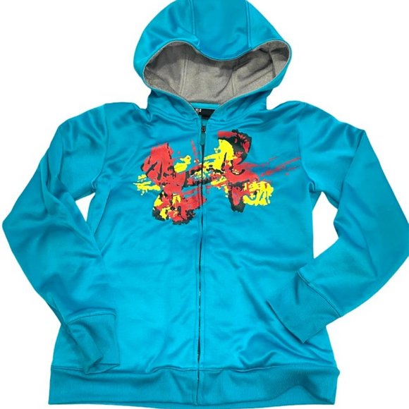 Under Armour zip hoodie hooded jacket 14 YLG - Picture 1 of 2